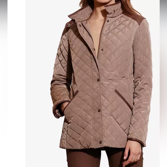 Lauren Ralph Lauren Jackets & Blazers - Ralph Lauren Quilted Jacket Faux Leather